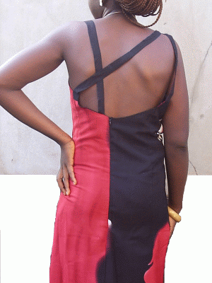 Civalle party dress red/back style